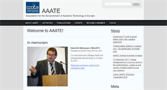 Desktop Screenshot of aaate.net